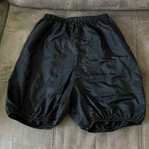 black body wrappers trash bag shorts!
